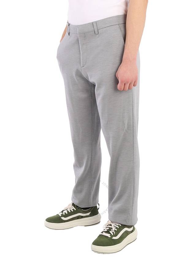 Cashmere Silk Jersey Fit Straight Pants Gray - BURBERRY - BALAAN 4