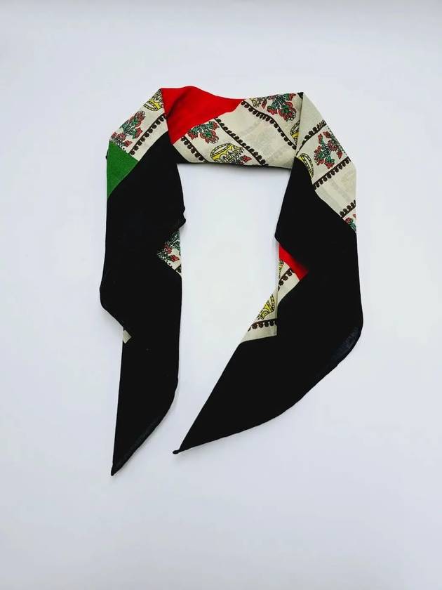 VOILE CARR Cotton Square Scarf 676964 4G101 9700 - GUCCI - BALAAN 4