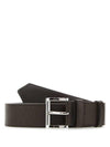 Saffiano Leather Belt Brown - PRADA - BALAAN 2