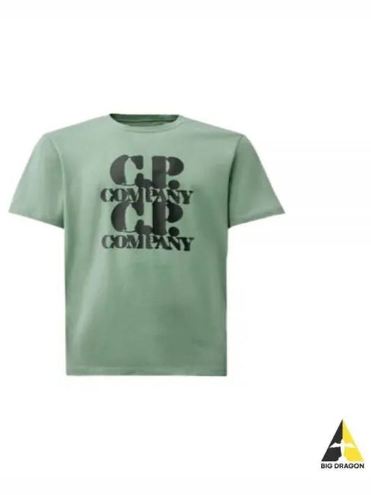 30/1 Jersey Graphic Short Sleeve T-Shirt Green - CP COMPANY - BALAAN 2