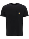 Pocket Short Sleeve T-Shirt Black - CARHARTT WIP - BALAAN 2