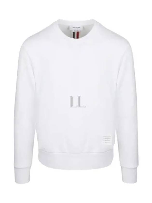 Center Back Stripe Crewneck Sweatshirt White - THOM BROWNE - BALAAN 2