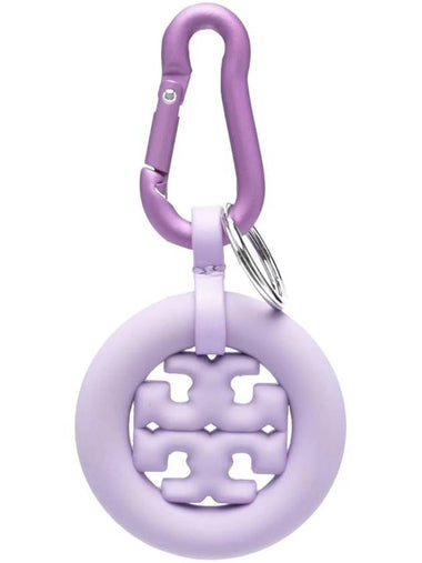 Puffed Up Logo Key Holder Purple - TORY BURCH - BALAAN 1