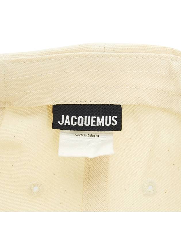 La Casquette Jacquemus Signature Ball Cap Ivory - JACQUEMUS - BALAAN 9