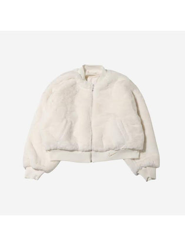 NSW Reversible Pouf Bomber Jacket Sand Drift - NIKE - BALAAN 1