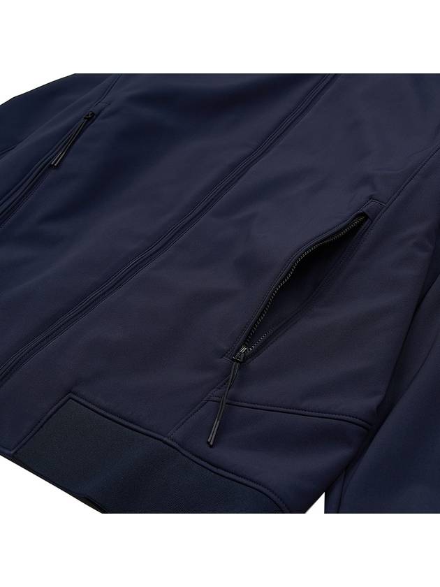 Lens Wappen Patch Zip Up Hoodie Navy - CP COMPANY - BALAAN 11