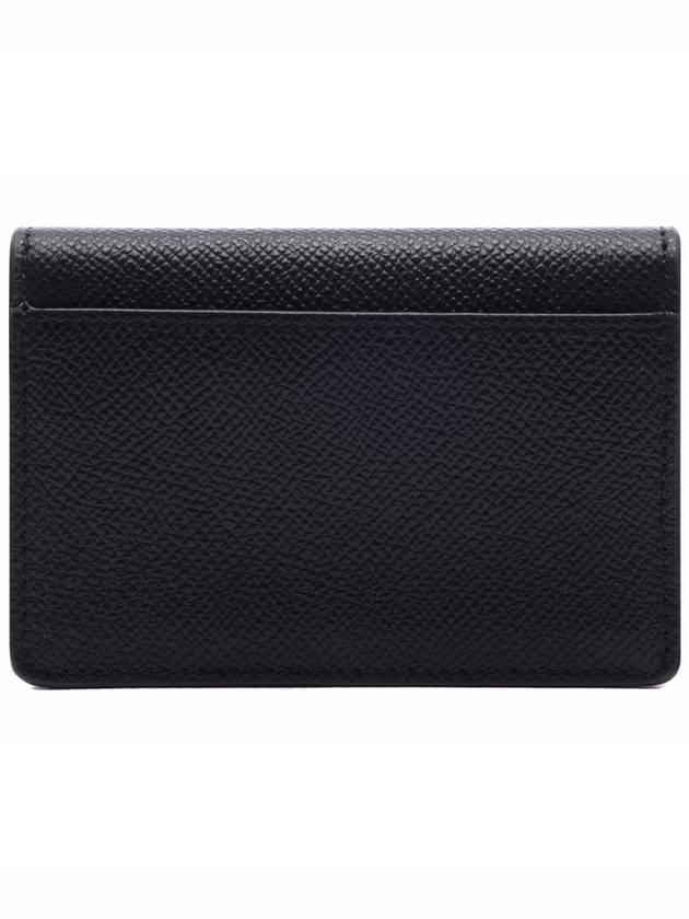 Gancini Leather Card Wallet Black - SALVATORE FERRAGAMO - BALAAN 5