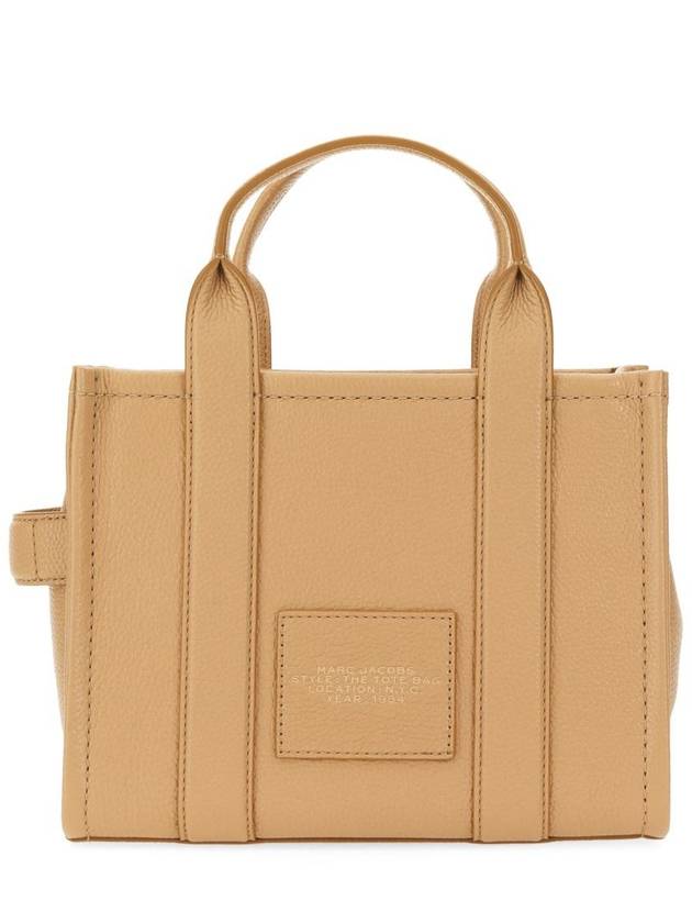 Small Leather Tote Bag Beige - MARC JACOBS - BALAAN 5