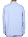 Poplin Long Sleeve Shirt Blue - TEKLA - BALAAN 5