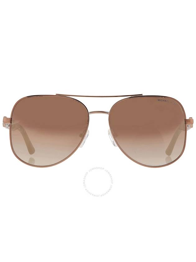 Michael Kors Chianti Caramel Silver Flash Pilot Ladies Sunglasses MK1121 12136K 58 - MICHAEL KORS - BALAAN 1