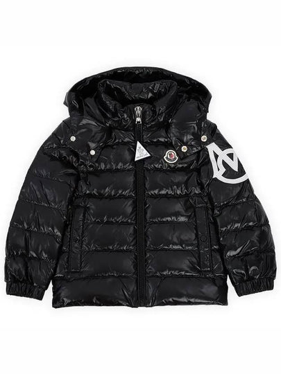 Kids SAULX Hooded Padded Jacket Black 1A00011 5963V 999 8 10A - MONCLER - BALAAN 2