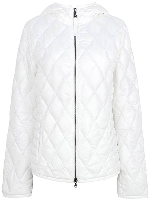 White quilted hood goose down jacket PALINA D 81757261 753 - BOGNER - BALAAN 1