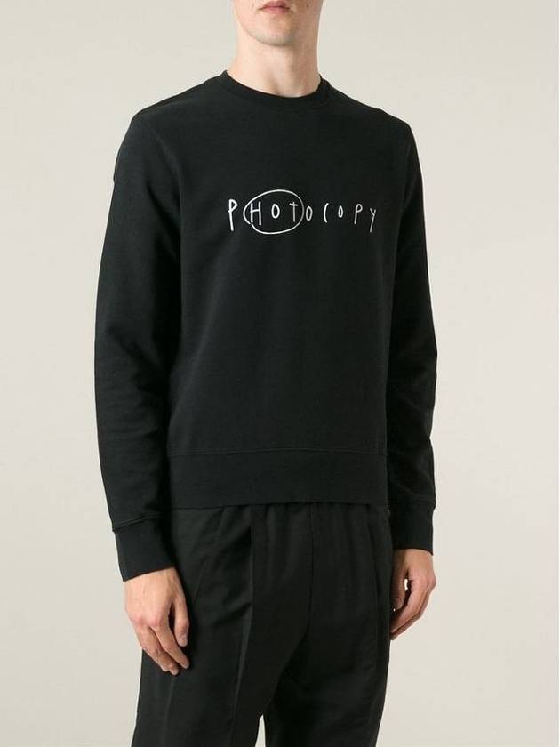 Casey Slogan Sweatshirt Black - ACNE STUDIOS - BALAAN 4