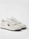 Downtown Leather Low Top Sneakers White - PRADA - BALAAN 2