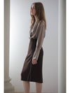 Caisienne chain trimming H line skirt brown - CAHIERS - BALAAN 3