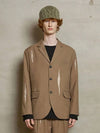 Lip Blazer Jacket Brown - UNALLOYED - BALAAN 2