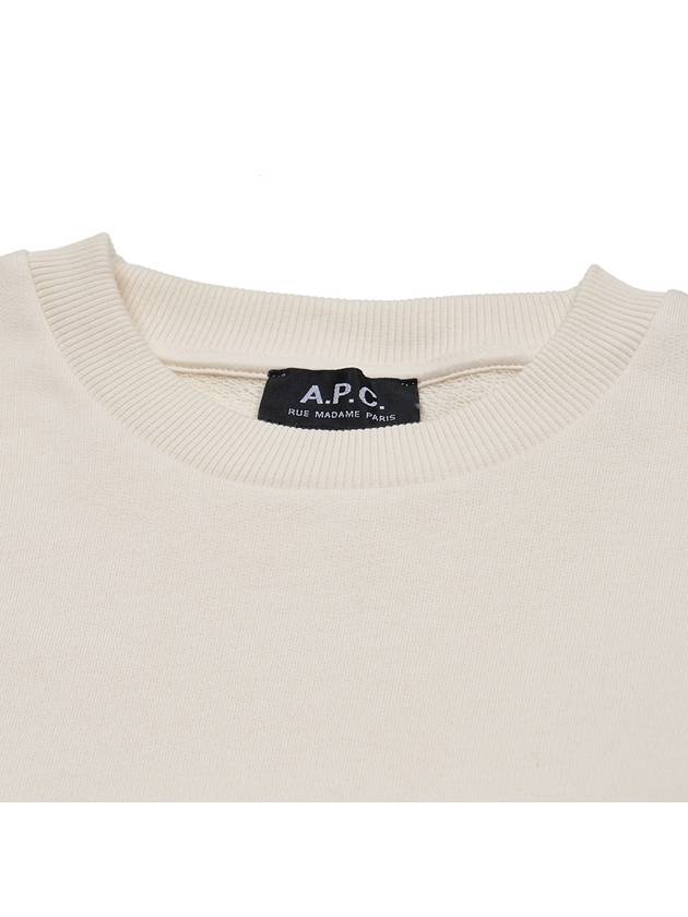 Adam Logo Print Sweatshirt Ecru - A.P.C. - BALAAN 5