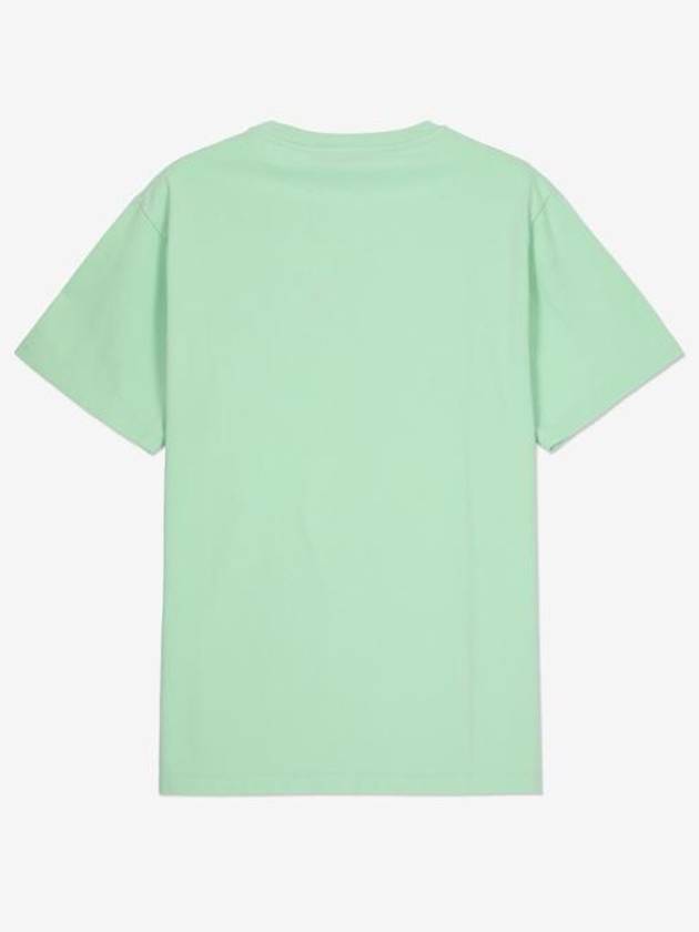 Mini Handwriting Logo Cotton Short Sleeve T-Shirt Mist Green - MAISON KITSUNE - BALAAN 3