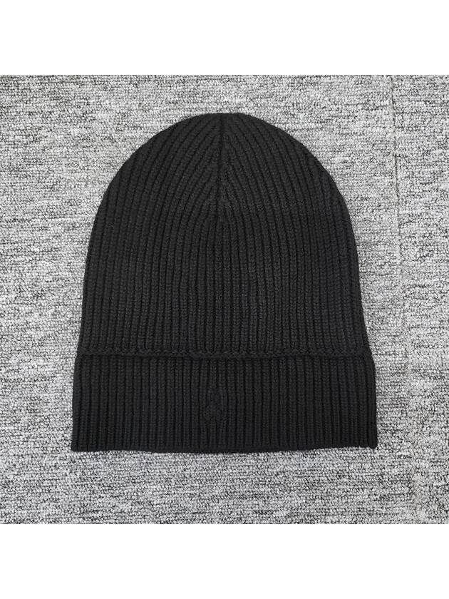 Heart Logo Wool Beanie Black - AMI - BALAAN 7