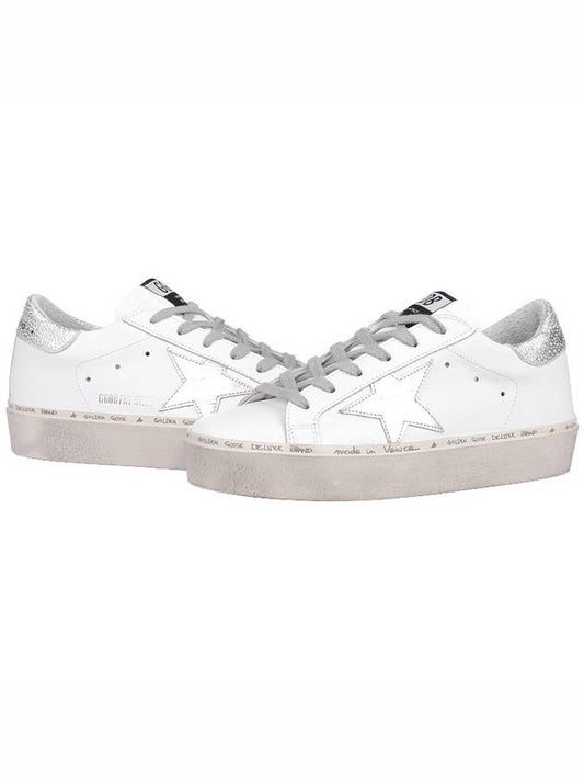 Hi Star White Metallic Silver Heel Tab Sneakers - GOLDEN GOOSE - BALAAN 2