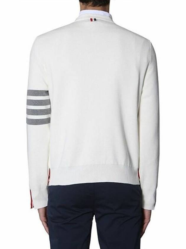 4 Bar Armband Milano Stitch Knit Top White - THOM BROWNE - BALAAN 5