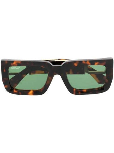 logo-embellished tortoiseshell-effect sunglasses - OFF WHITE - BALAAN 1