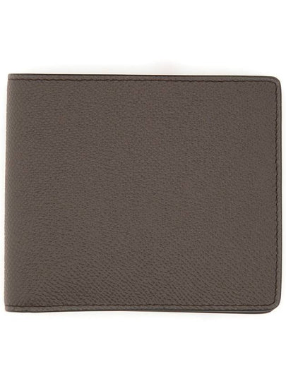 Stitched Bifold Leather Half Wallet Grey - MAISON MARGIELA - BALAAN 2