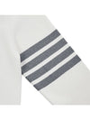 4 Bar Armband Milano Stitch Knit Top White - THOM BROWNE - BALAAN 6