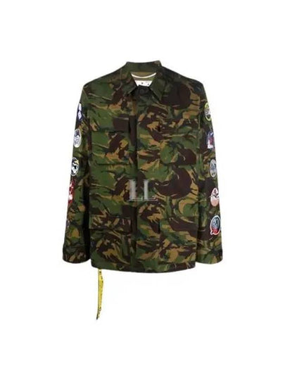 Men's Camouflage Safari Jacket Green - OFF WHITE - BALAAN 2