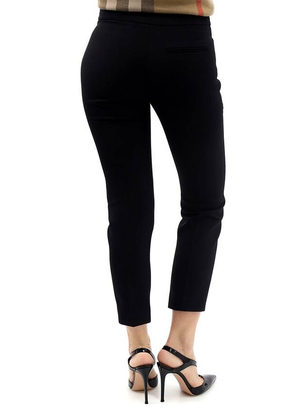 Women's Light Wool Silk Straight Pants Black - ALEXANDER MCQUEEN - BALAAN 4