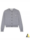 Baby Fox Patch Regular Cardigan Grey Melange - MAISON KITSUNE - BALAAN 2