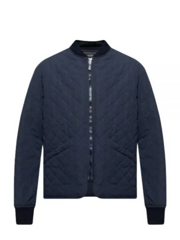 Men's Arcade Quilted Bomber Jacket Navy - A.P.C. - BALAAN 2