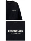 Essential Logo Fleece Crew Neck Sweatshirt Black Men s 192HO246260F 001 TJ - FEAR OF GOD - BALAAN 5