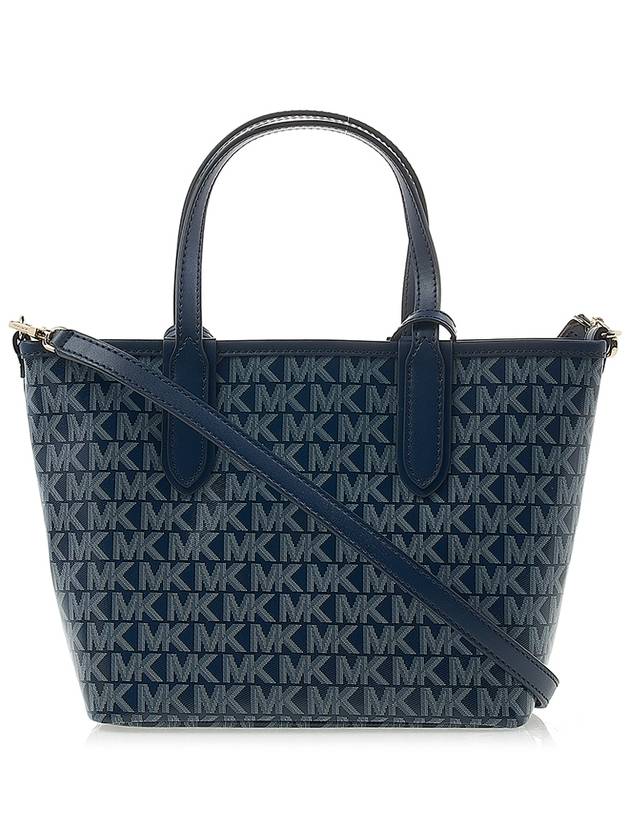 Eliza Extra Small Logo Tote Bag Navy - MICHAEL KORS - BALAAN 5