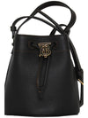 Mini Grainy Leather TB Bucket Bag Black - BURBERRY - BALAAN 4