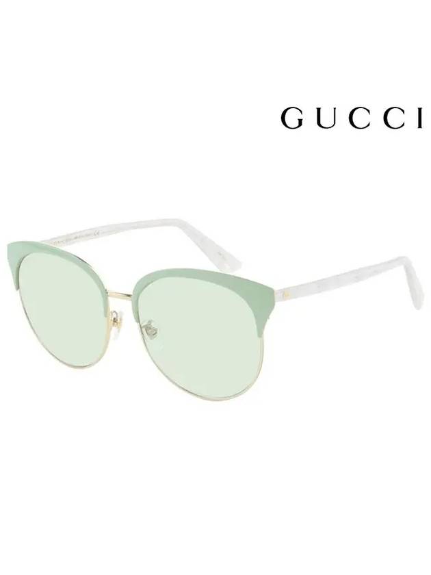 Eyewear Metal Sunglasses Green - GUCCI - BALAAN 2