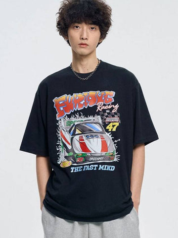 Racing 47 short sleeve tshirt _ black - MOO - BALAAN 1