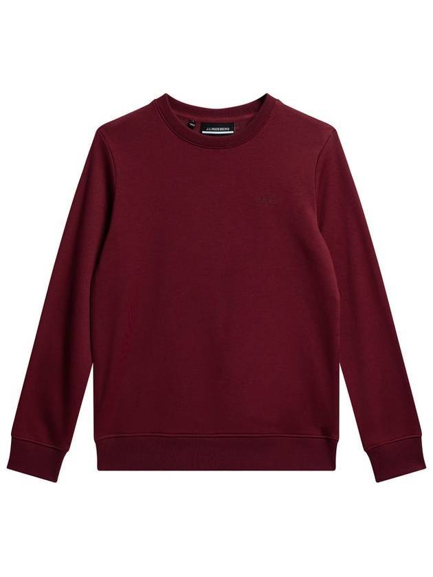 Alpha Crewneck Sweater Cabernet - J.LINDEBERG - BALAAN 1