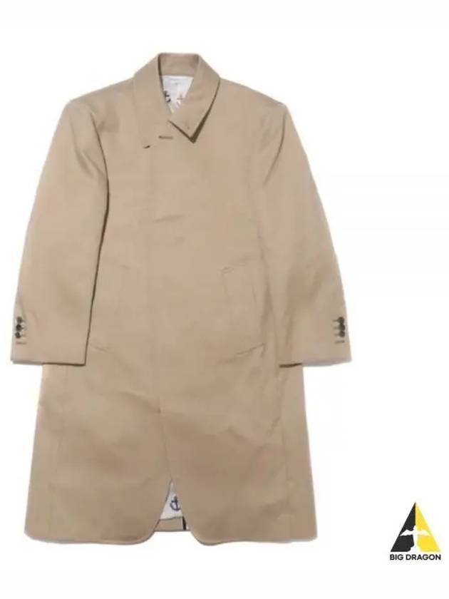 RWB Stripe Single Coat Beige - THOM BROWNE - BALAAN 2