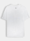 Luminous Back Logo Short Sleeve T-Shirt White - WOOYOUNGMI - BALAAN 2