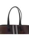 Medium Check Tote Bag Dark Birch Brown - BURBERRY - BALAAN 8