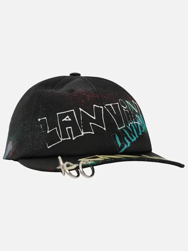 Print Nylon Ball Cap Black - LANVIN - BALAAN 3