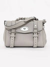 Alexa Heavy Grain Mini Tote Bag Pale Grey - MULBERRY - BALAAN 4