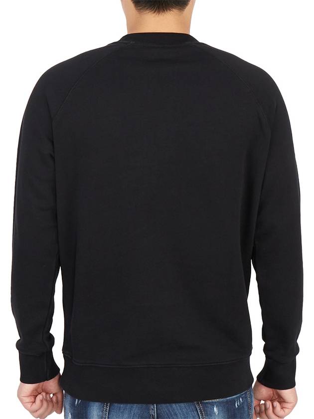 Grey Fox Head Patch Classic Sweatshirt Black - MAISON KITSUNE - BALAAN 5