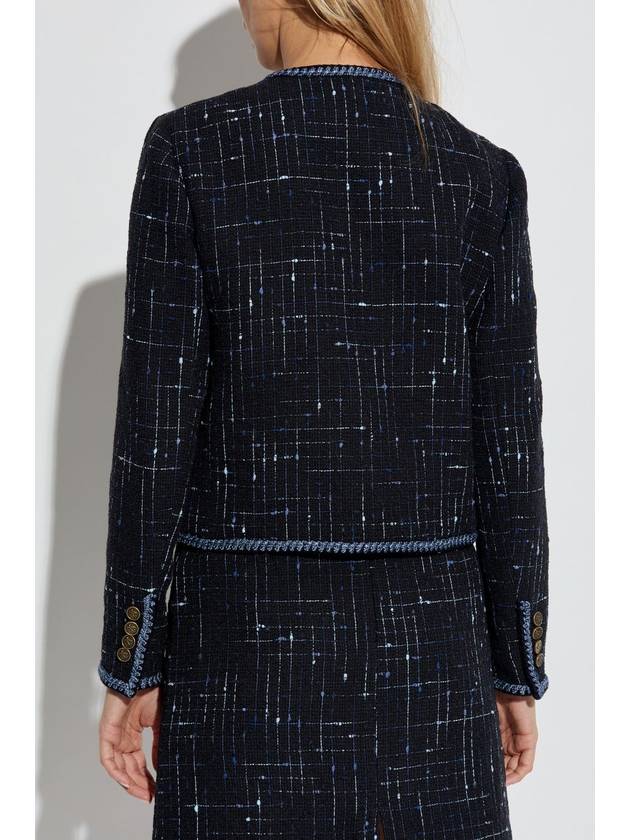 Etro Tweed Jacket, Women's, Navy Blue - ETRO - BALAAN 4