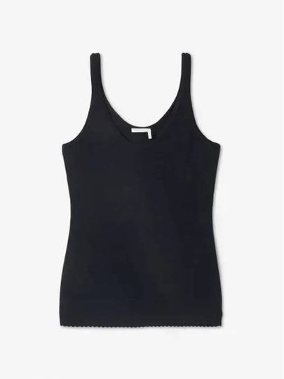 Scallop Wool Sleeveless Black - CHLOE - BALAAN 2