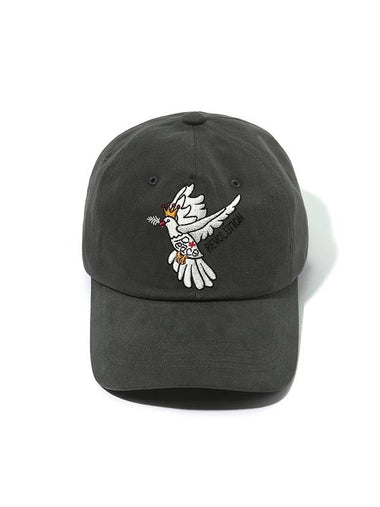 Peace And Love Bird Ball Cap Dark Grey - OGARP - BALAAN 1