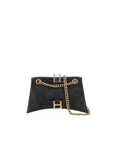 Crush Logo Gold Chain Small Shoulder Bag Black - BALENCIAGA - BALAAN 2