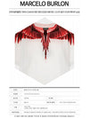 Red Wings Short Sleeve T-shirt White - MARCELO BURLON - BALAAN 3