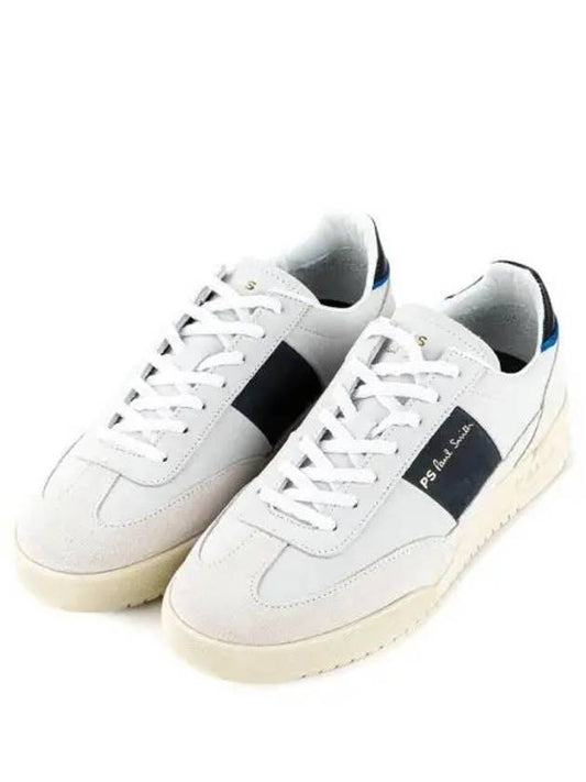 Dover Suede Leather Low Top Sneakers White - PAUL SMITH - BALAAN 2